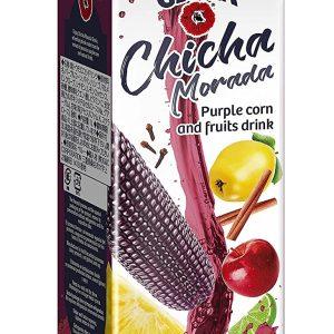 Gloria Chicha Morada ( Peruvian Purple Corn And Fruits Drink 33.8 Fl Oz ( 1 Liter ) Shelf Stable Tetrapak (Chicha Morada, Pack Of 4)